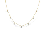 Allison Kaufman Diamond Necklace in 14K Yellow Gold, 0.12 ctw (N8365)
