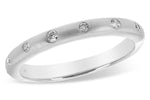 Allison Kaufman Diamond Wedding Band in 14K White Gold, 0.09 ctw (W2142)