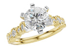 Allison Kaufman Diamond Engagement Ring Semi-Mount in 14K Yellow Gold, 0.50 ctw (L7921)