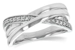 Allison Kaufman Diamond Ring in 14K White Gold, 0.15 ctw