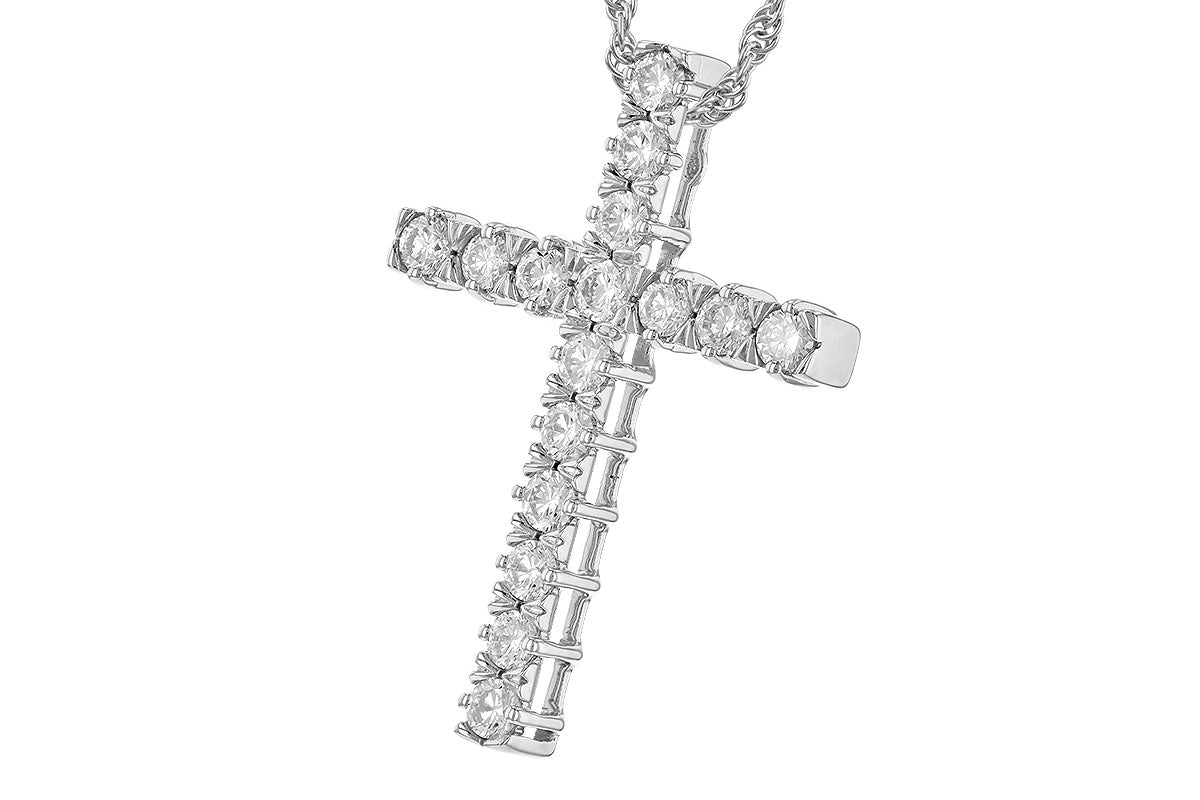 Allison Kaufman Diamond Necklace in 14K White Gold, 1.00 ctw (NR80-1), alternate view