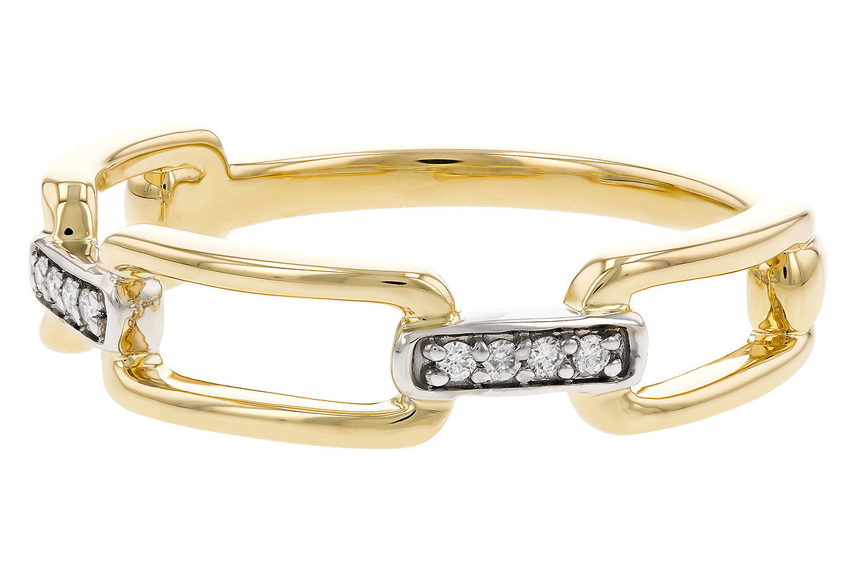 Allison Kaufman Diamond Ring in 14K Yellow & White Gold, 0.04 ctw (D5972), alternate view