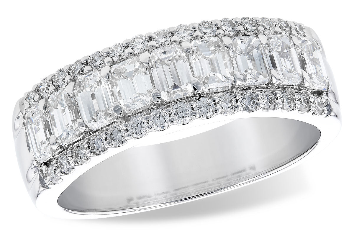 Allison Kaufman Diamond Wedding Band in 14K White Gold, 1.50 ctw (W2511)