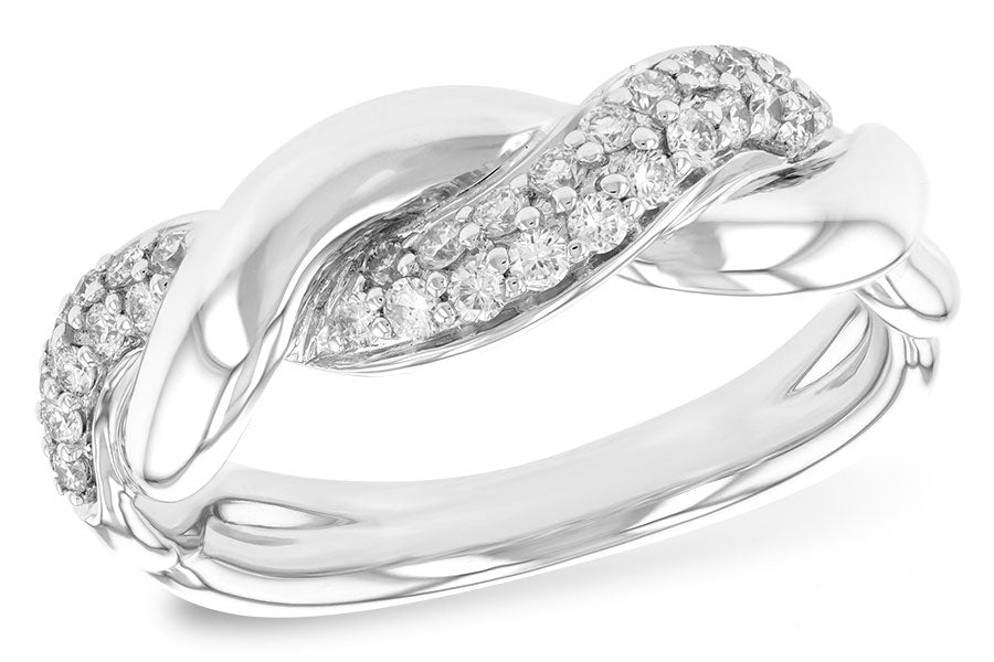 Allison Kaufman Diamond Wedding Band in 14K White Gold, 0.30 ctw (W2188)