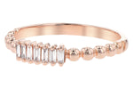 Allison Kaufman Baguette Diamond Ring in 14K Rose Gold, 0.10 ctw, alternate view