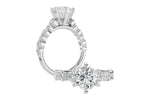Allison Kaufman Diamond Engagement Ring Semi-Mount in 14K White Gold, 0.50 ctw (L7921), alternate view