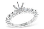 Allison Kaufman Diamond Engagement Ring Semi-Mount in 14K White Gold, 0.66 ctw (LR830-66)