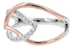 Allison Kaufman Diamond Ring in 14K Rose & White Gold, 0.25 ctw (D5850), alternate view