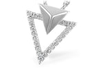 Allison Kaufman Diamond Necklace in 14K White Gold, 0.11 ctw (N7786)