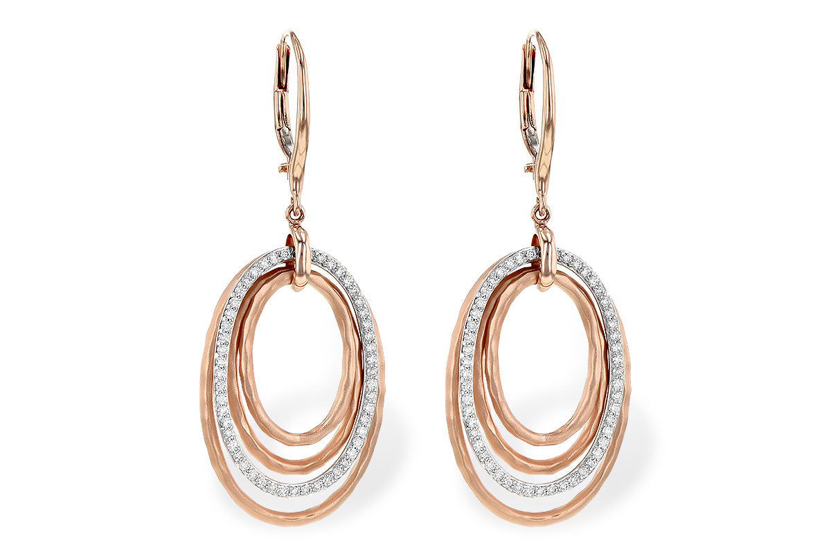 Allison Kaufman Diamond Earrings in 14K Rose Gold, 0.35 ctw