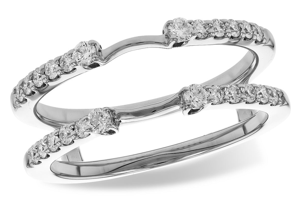 Allison Kaufman Diamond Ring Guard in 14K White Gold, 0.40 ctw