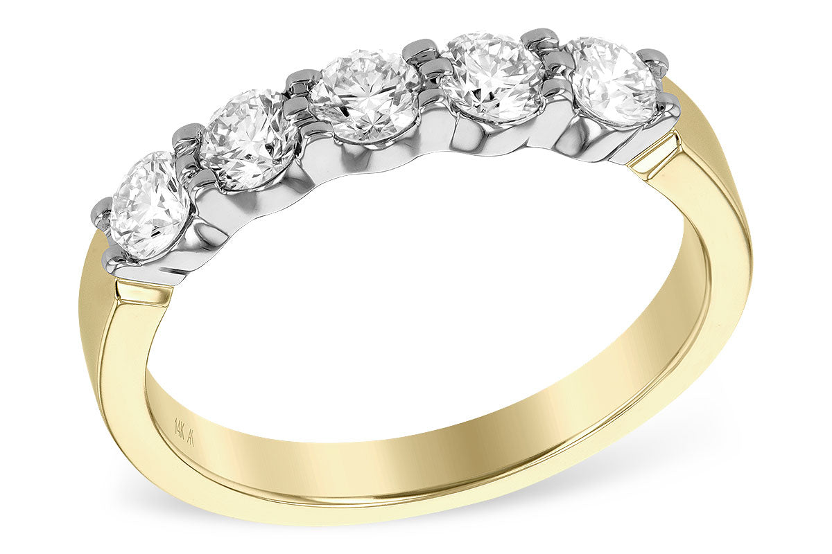 Allison Kaufman Diamond Wedding Band in 14K Yellow & White Gold, 0.75 ctw (WR125-75)