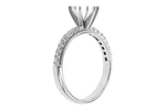 Allison Kaufman Diamond Engagement Ring Semi-Mount in 14K White Gold, 0.24 ctw (L7872), alternate view
