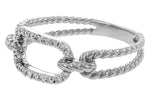 Allison Kaufman Diamond Ring in 14K White Gold, 0.15 ctw, alternate view