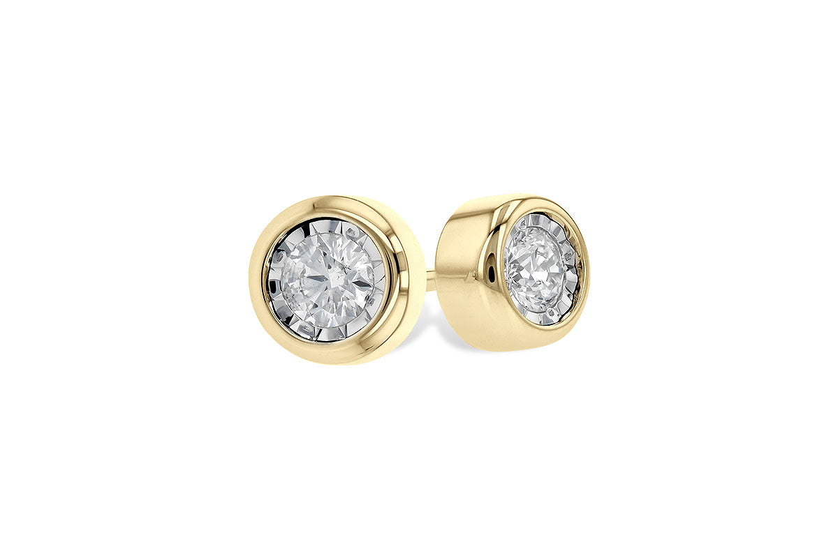 Allison Kaufman Diamond Earrings in 14K Yellow Gold, 0.25 ctw (ER60-25)