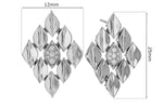 Allison Kaufman Diamond Earrings in 14K White Gold, 0.16 ctw, alternate view
