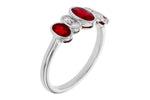 Allison Kaufman Ruby & Diamond Ring in 14K White Gold, 1.29 ctw, alternate view