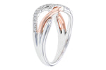 Allison Kaufman Diamond Ring in 14K Rose & White Gold, 0.20 ctw (D5911), alternate view