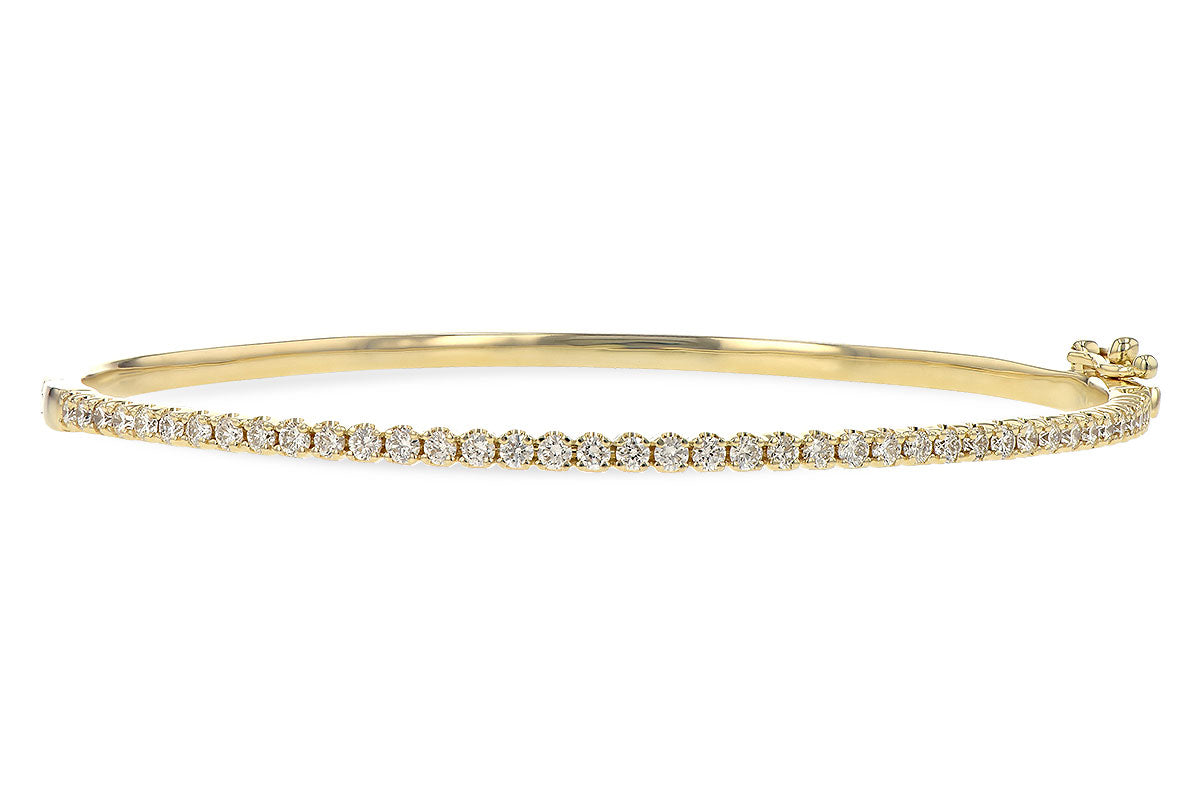 Allison Kaufman Diamond Bangle Bracelet in 14K Yellow Gold, 1.00 ctw (BR82-1)