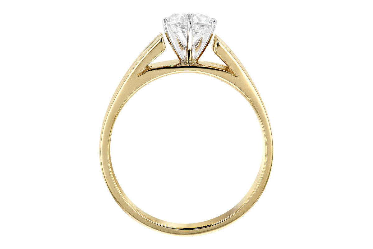 Allison Kaufman Diamond Engagement Ring Semi-Mount in 14K Yellow Gold, 0.27 ctw (L7434), alternate view