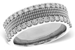 Allison Kaufman Diamond Wedding Band in 14K White Gold, 0.70 ctw