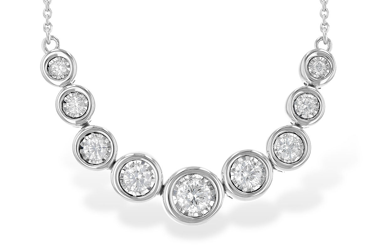 Allison Kaufman Diamond Necklace in 14K White Gold, 0.50 ctw (N8159)