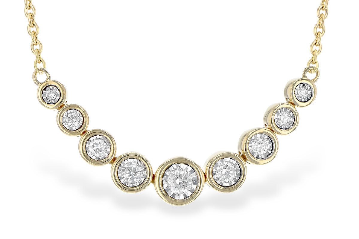 Allison Kaufman Diamond Necklace in 14K Yellow Gold, 0.25 ctw (N8119)