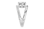 Allison Kaufman Diamond Engagement Ring Semi-Mount in 14K White Gold, 0.33 ctw (L7931), alternate view