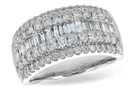 Allison Kaufman Diamond Wedding Band in 14K White Gold, 1.50 ctw