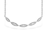 Allison Kaufman Diamond Necklace in 14K White Gold, 0.25 ctw
