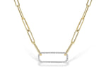 Allison Kaufman Diamond Necklace in 14K Yellow & White Gold, 0.50 ctw (N8357)