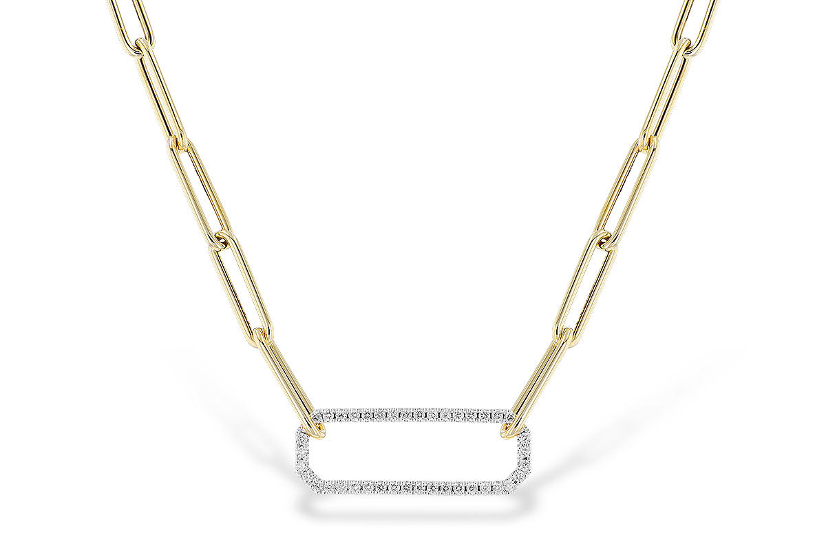 Allison Kaufman Diamond Necklace in 14K Yellow & White Gold, 0.50 ctw (N8357)