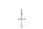 Allison Kaufman Diamond Pendant in 14K Rose Gold, 0.03 ctw (P6468)