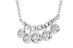 Allison Kaufman Diamond Necklace in 14K White Gold, 0.09 ctw, alternate view