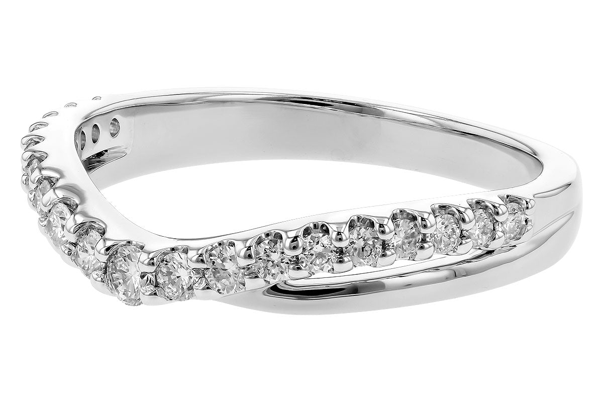 Allison Kaufman Diamond Band Enhancer in 14K White Gold, 0.33 ctw, alternate view