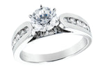 Allison Kaufman Diamond Engagement Ring Semi-Mount in 14K White Gold, 0.34 ctw (L7533)