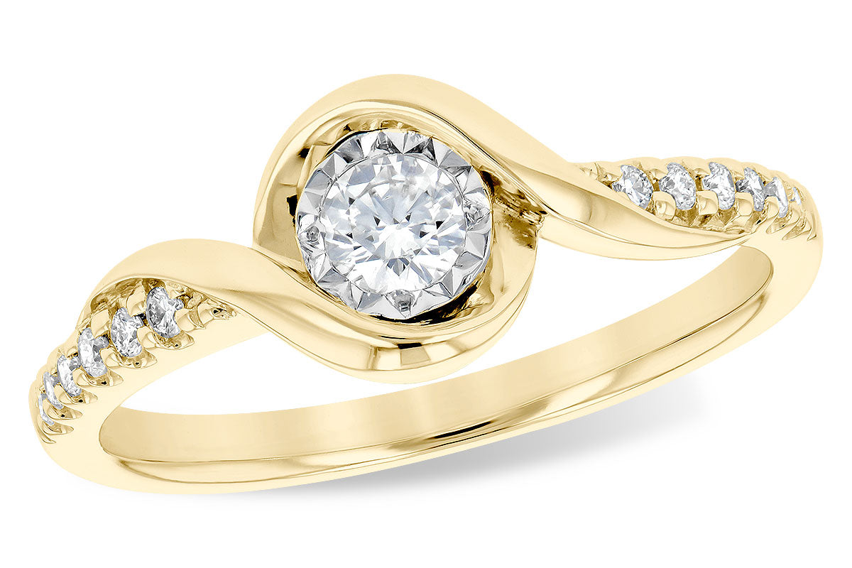 Allison Kaufman Diamond Ring in 14K Yellow Gold, 0.25 ctw (D5776)