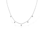 Allison Kaufman Diamond Necklace in 14K White Gold, 0.19 ctw
