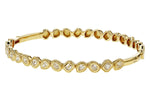 Allison Kaufman Fancy-Cut Diamond Bangle Bracelet in 14K Yellow Gold, 1.00 ctw, alternate view