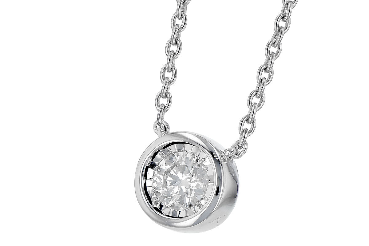 Allison Kaufman Diamond Necklace in 14K White Gold, 0.24 ctw (NR60-25), alternate view
