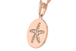 Allison Kaufman Diamond Necklace in 14K Rose Gold, 0.11 ctw (N8458), alternate view