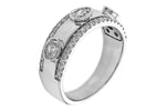 Allison Kaufman Diamond Wedding Band in 14K White Gold, 0.75 ctw (W2613), alternate view
