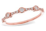 Allison Kaufman Diamond Wedding Band in 14K Rose Gold, 0.21 ctw (W2626)