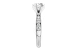 Allison Kaufman Diamond Engagement Ring Semi-Mount in 14K White Gold, 0.32 ctw, alternate view