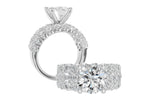 Allison Kaufman Diamond Engagement Ring Semi-Mount in 14K White Gold, 2.44 ctw, alternate view