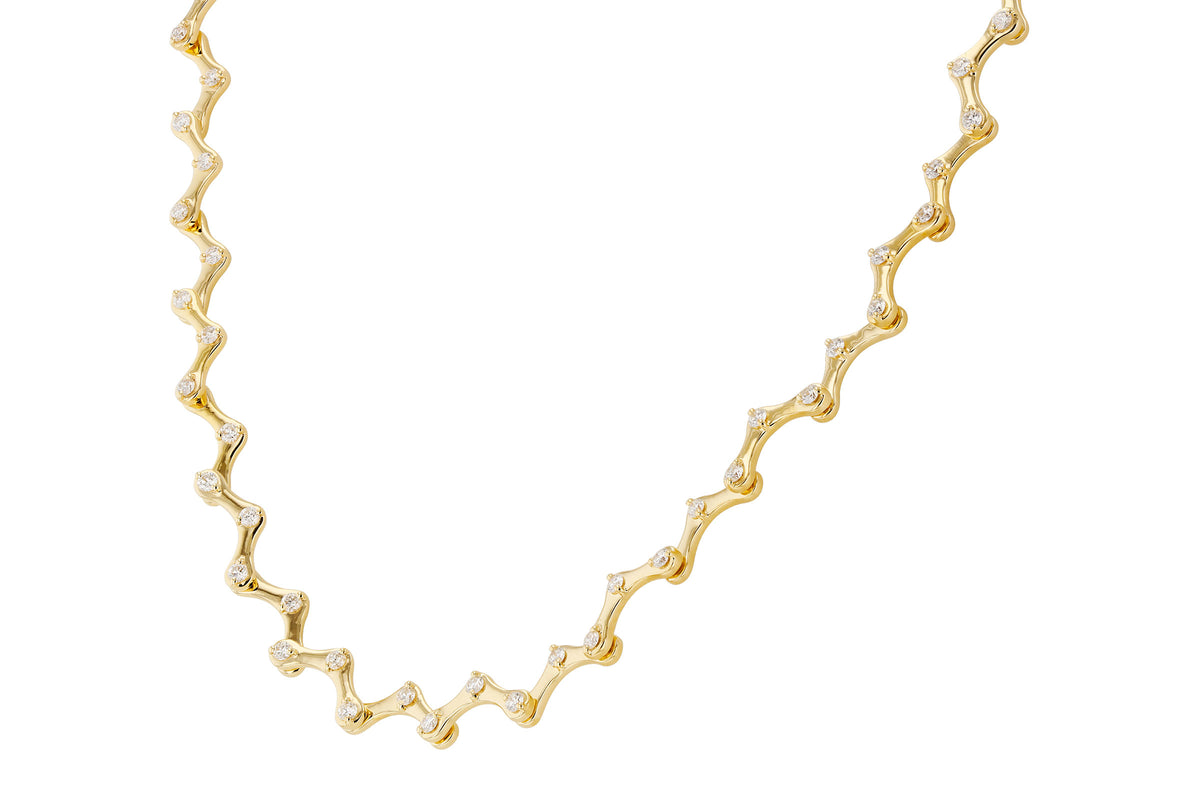 Allison Kaufman Diamond Necklace in 14K Yellow Gold, 1.00 ctw (N8819), alternate view