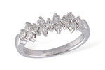 Allison Kaufman Diamond Wedding Band in 14K White Gold, 0.50 ctw (WR120-50)
