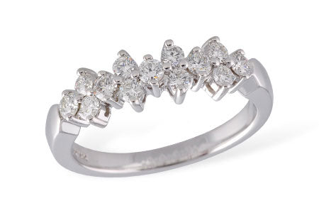 Allison Kaufman Diamond Wedding Band in 14K White Gold, 0.50 ctw (WR120-50)