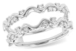 Allison Kaufman Diamond Ring Guard in 14K White Gold, 0.32 ctw (W2376)