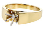 Allison Kaufman Engagement Ring Semi-Mount in 14K Yellow Gold (L7805), alternate view